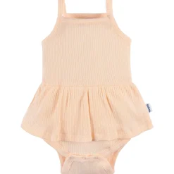 3-Pack Baby Girls Purple, Oatmeal, & Peach Sleeveless Skirted Onesies® Bodysuits