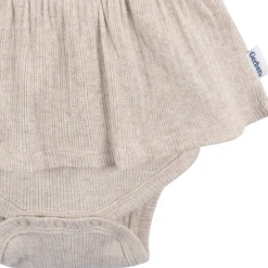 3-Pack Baby Girls Purple, Oatmeal, & Peach Sleeveless Skirted Onesies® Bodysuits