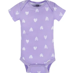 8-Pack Baby Girls Rainbow Floral Short Sleeve Onesies® Bodysuits