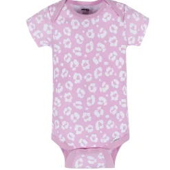 8-Pack Baby Girls Rainbow Floral Short Sleeve Onesies® Bodysuits