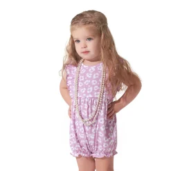 3-Pack Baby Girls Rainbow Floral Rompers