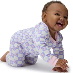 3-Pack Baby Girls Rainbows and Hearts Lap Shoulder Rompers