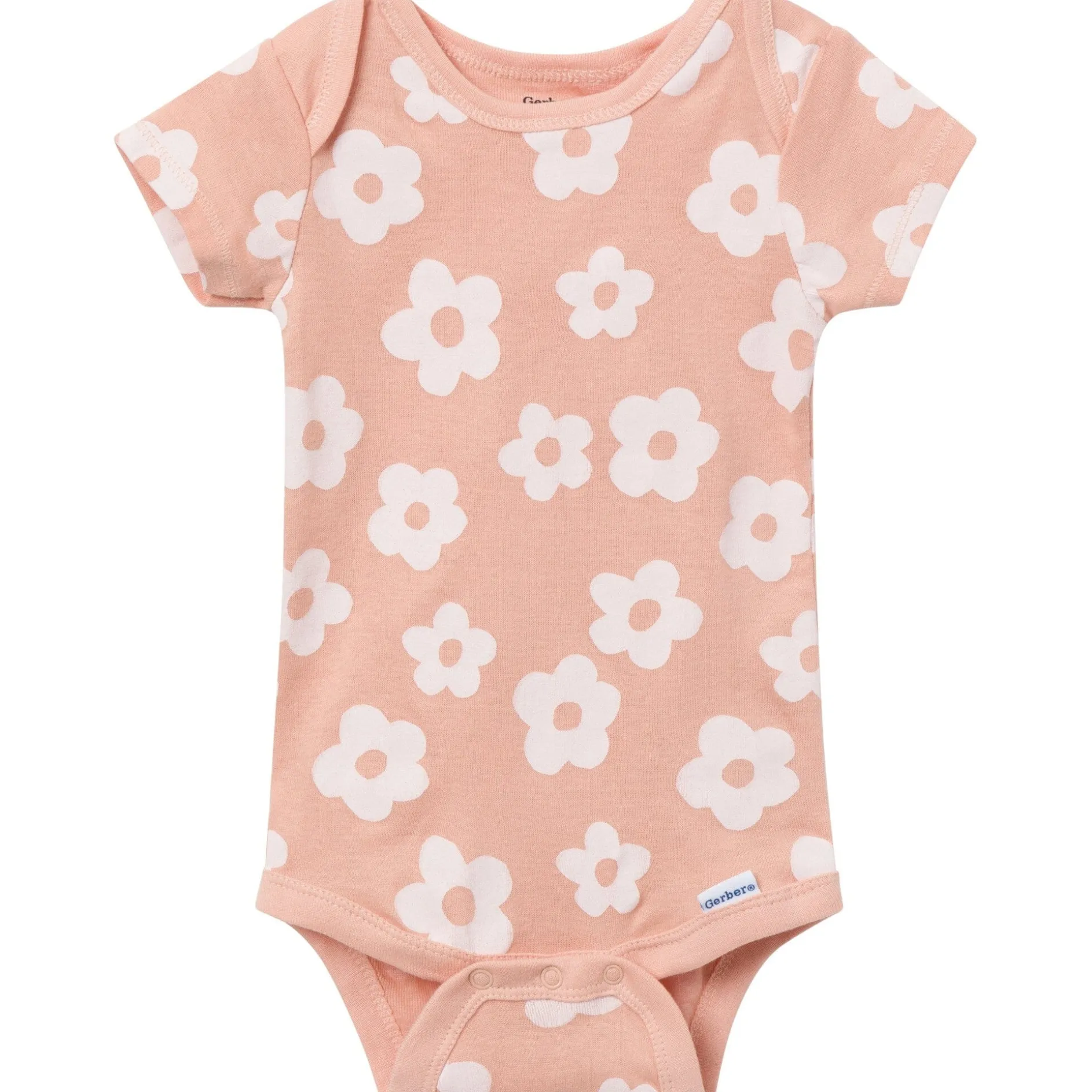 3-Pack Baby Girls Rainbow Short Sleeve Onesies® Bodysuits