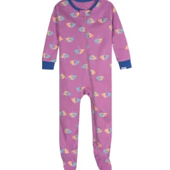 4-Pack Baby Girls Rainy Day Snug Fit Footed Pajamas