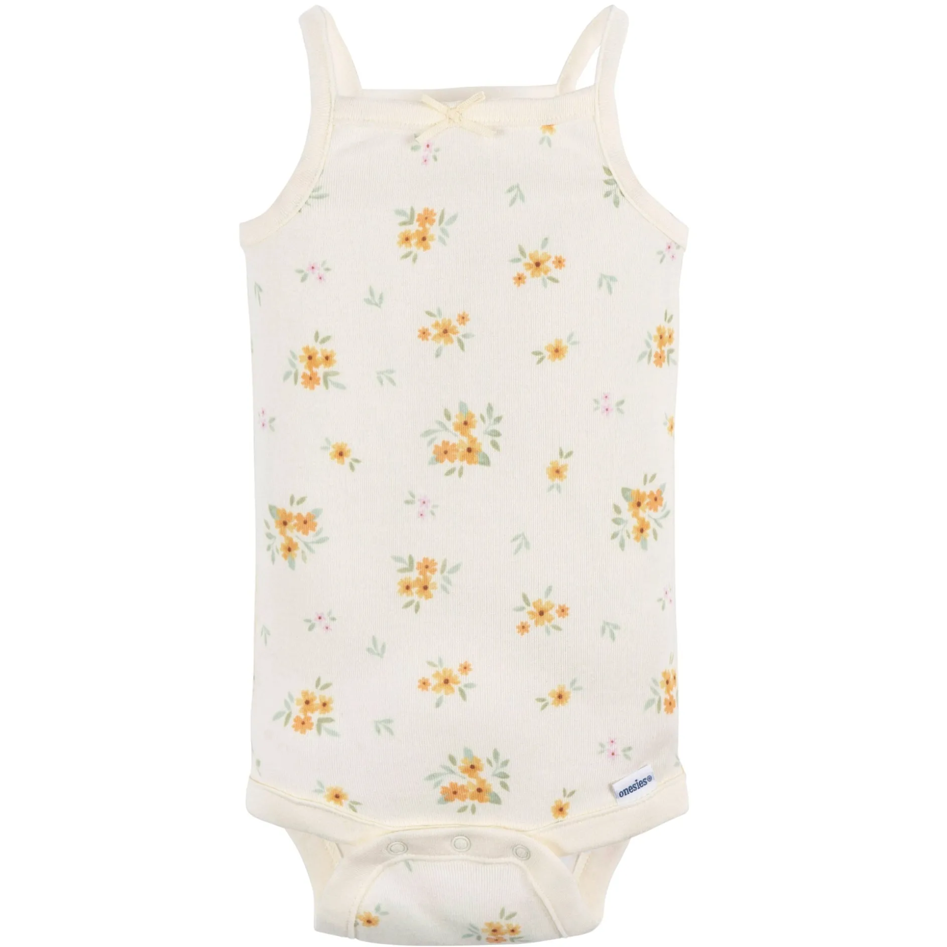 4-Pack Baby Girls Retro Floral Sleeveless Onesies® Bodysuits