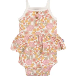 4-Pack Baby Girls Retro Floral Sleeveless Onesies® Bodysuits