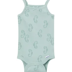 4-Pack Baby Girls Shells Sleeveless Bodysuits
