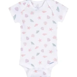 3-Pack Baby Girls She Sells Sea Shells Short Sleeve Onesies® Bodysuits
