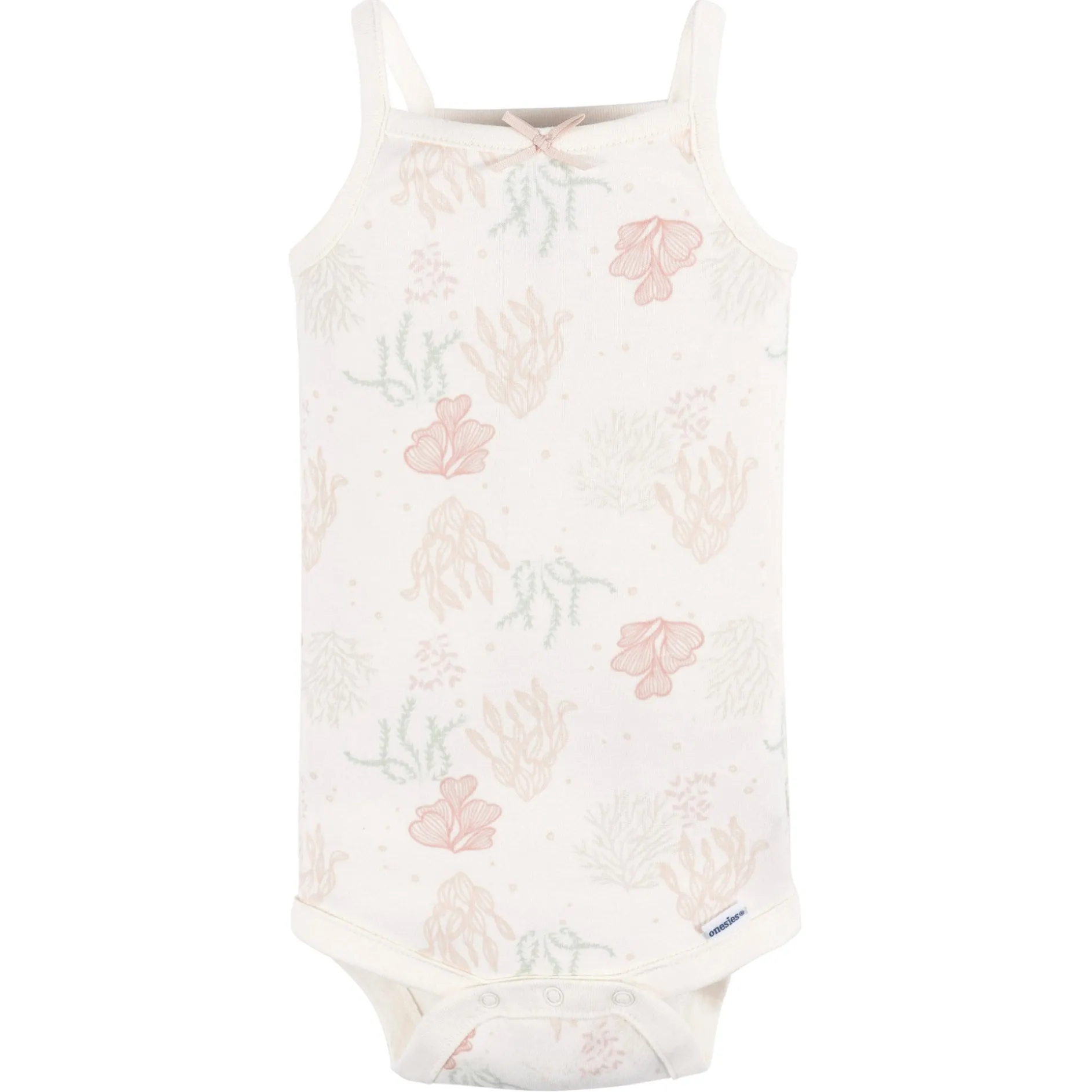 4-Pack Baby Girls Starfish Sleeveless Onesies® Bodysuits