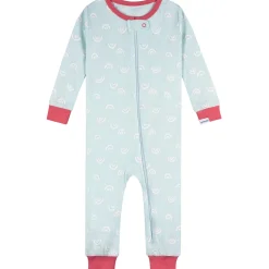 3-Pack Baby Girls Starry Nights Footless Pajamas