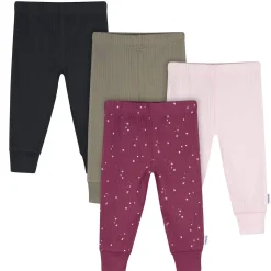4-Pack Baby Girls Stars Active Pants