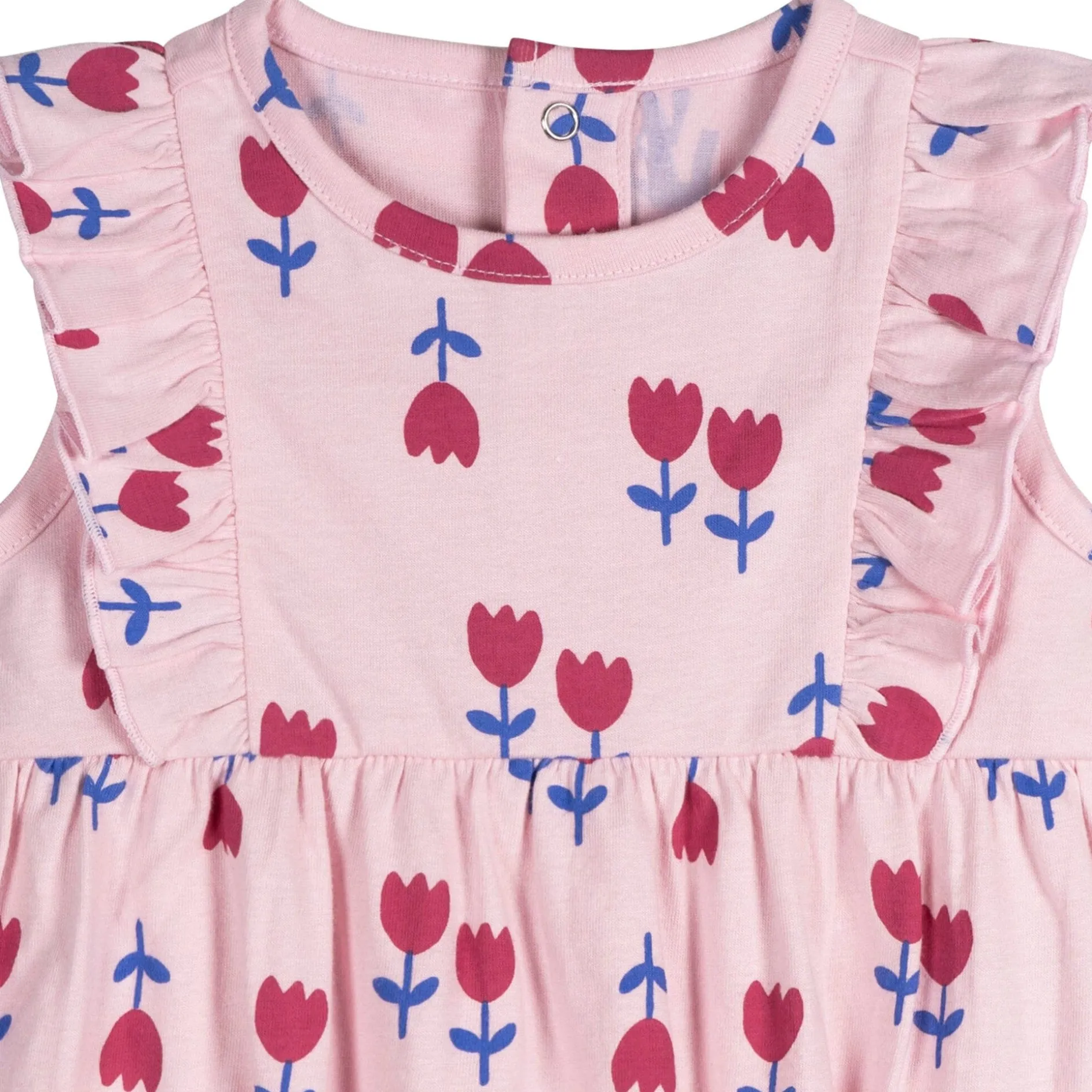 3-Pack Baby Girls Strawberries Rompers