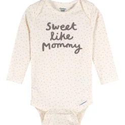 3-Pack Baby Girls Sweetie Long Sleeve Onesies® Bodysuits