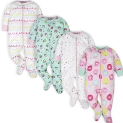 4-Pack Baby Girls Sweet Treat Sleep 'N Plays