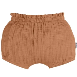 3-Pack Baby Girls White, Black Dot, & Brown Gauze Bubble Shorts