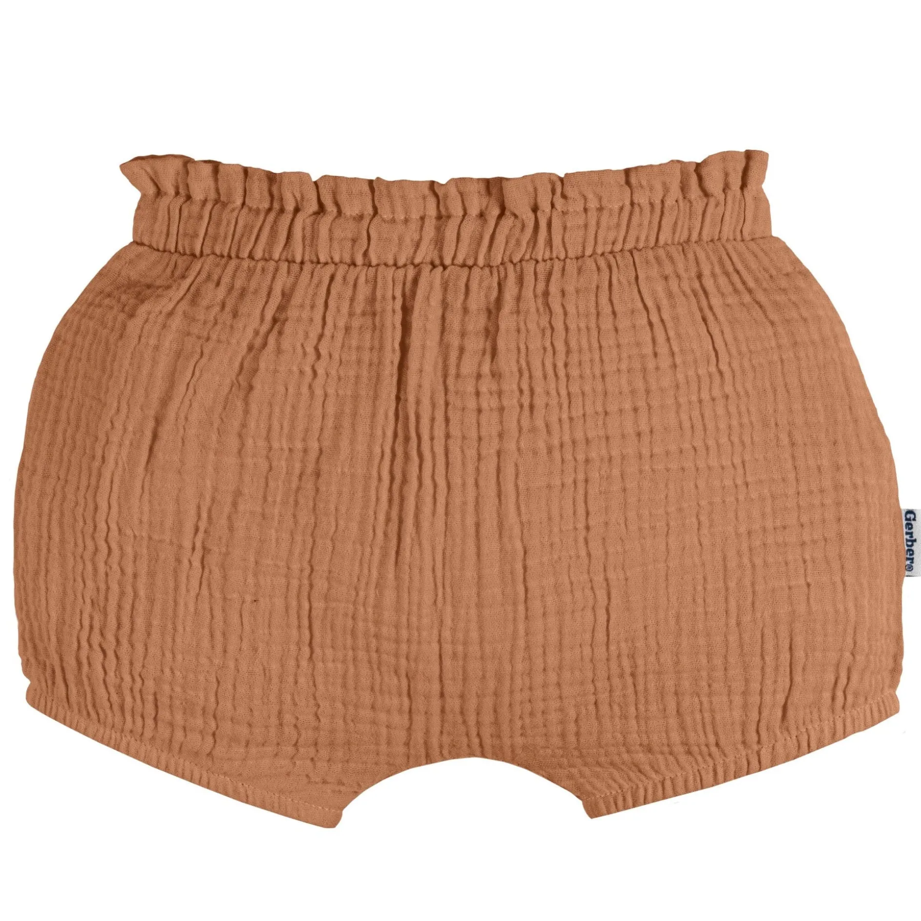 3-Pack Baby Girls White, Black Dot, & Brown Gauze Bubble Shorts
