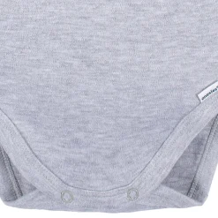 5-Pack Baby Heather Gray Premium Long Sleeve Onesies® Bodysuits