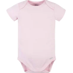 5-Pack Baby Light Pink Premium Short Sleeve Onesies® Bodysuits