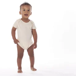 5-Pack Baby Natural Premium Short Sleeve Onesies® Bodysuits