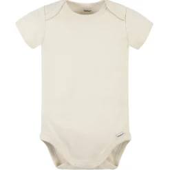 5-Pack Baby Natural Premium Short Sleeve Onesies® Bodysuits