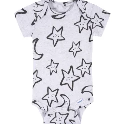 8-Pack Baby Neutral Awesome Stars Short Sleeve Onesies® Bodysuits