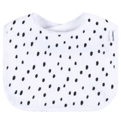 8-Pack Baby Neutral Black & White Muslin Drooling Bibs