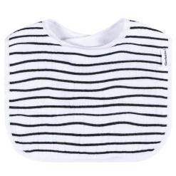8-Pack Baby Neutral Black & White Muslin Drooling Bibs