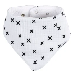 10-Pack Baby Neutral Black & White Muslin Bandana Bibs