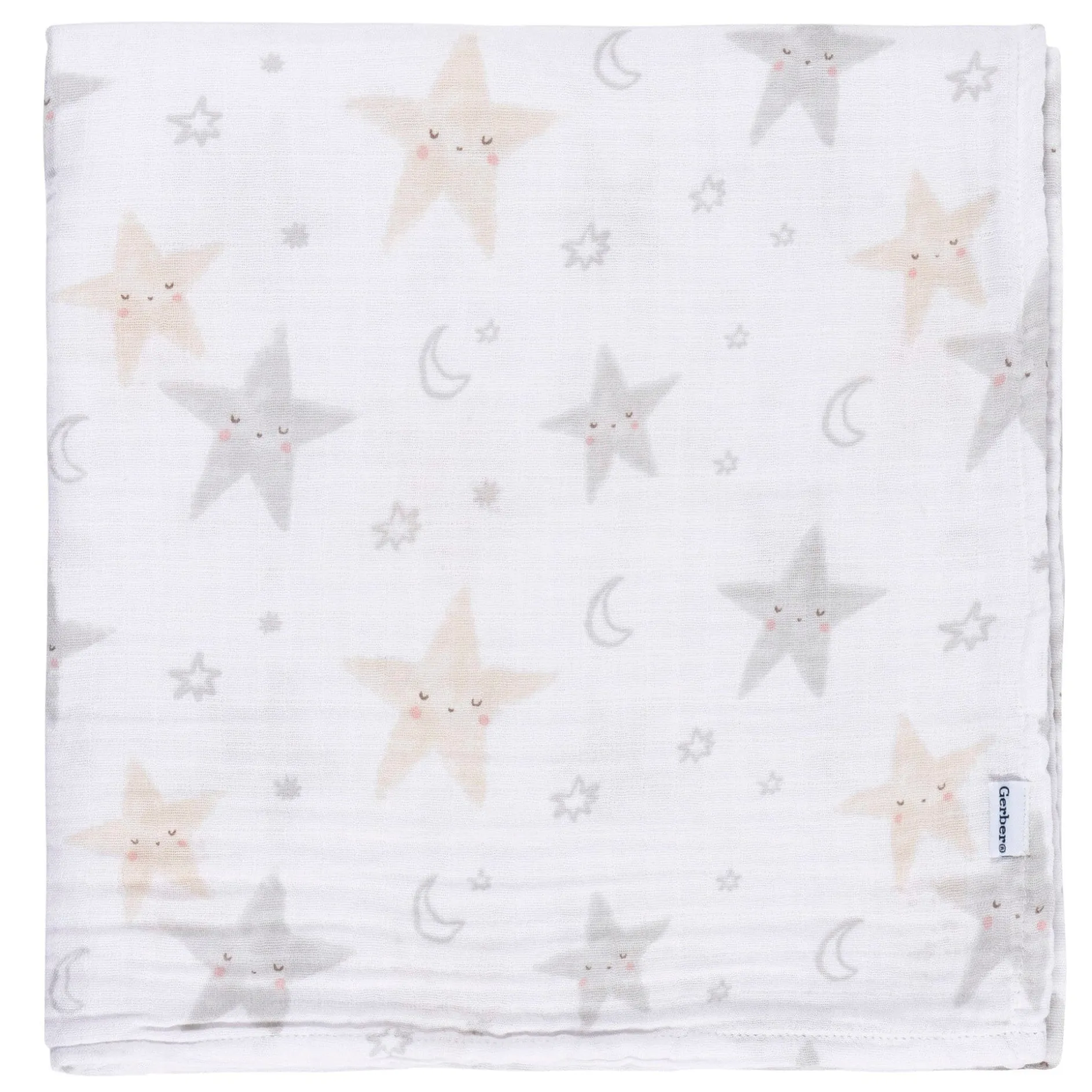 2-Pack Baby Neutral Celestial Muslin Blankets