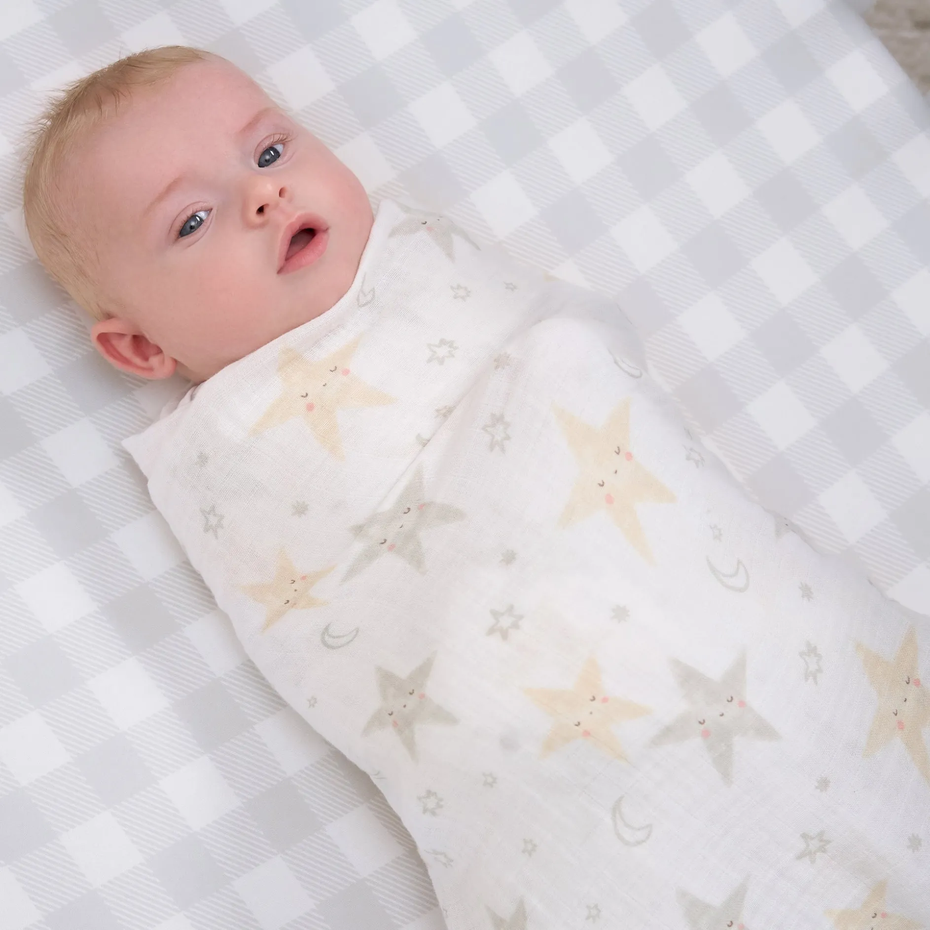 2-Pack Baby Neutral Celestial Muslin Blankets
