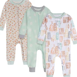 3-Pack Baby Neutral City Sunset Footless Pajamas