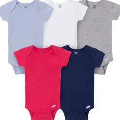 5-Pack Baby Neutral Classic Solids Short Sleeve Bodysuits