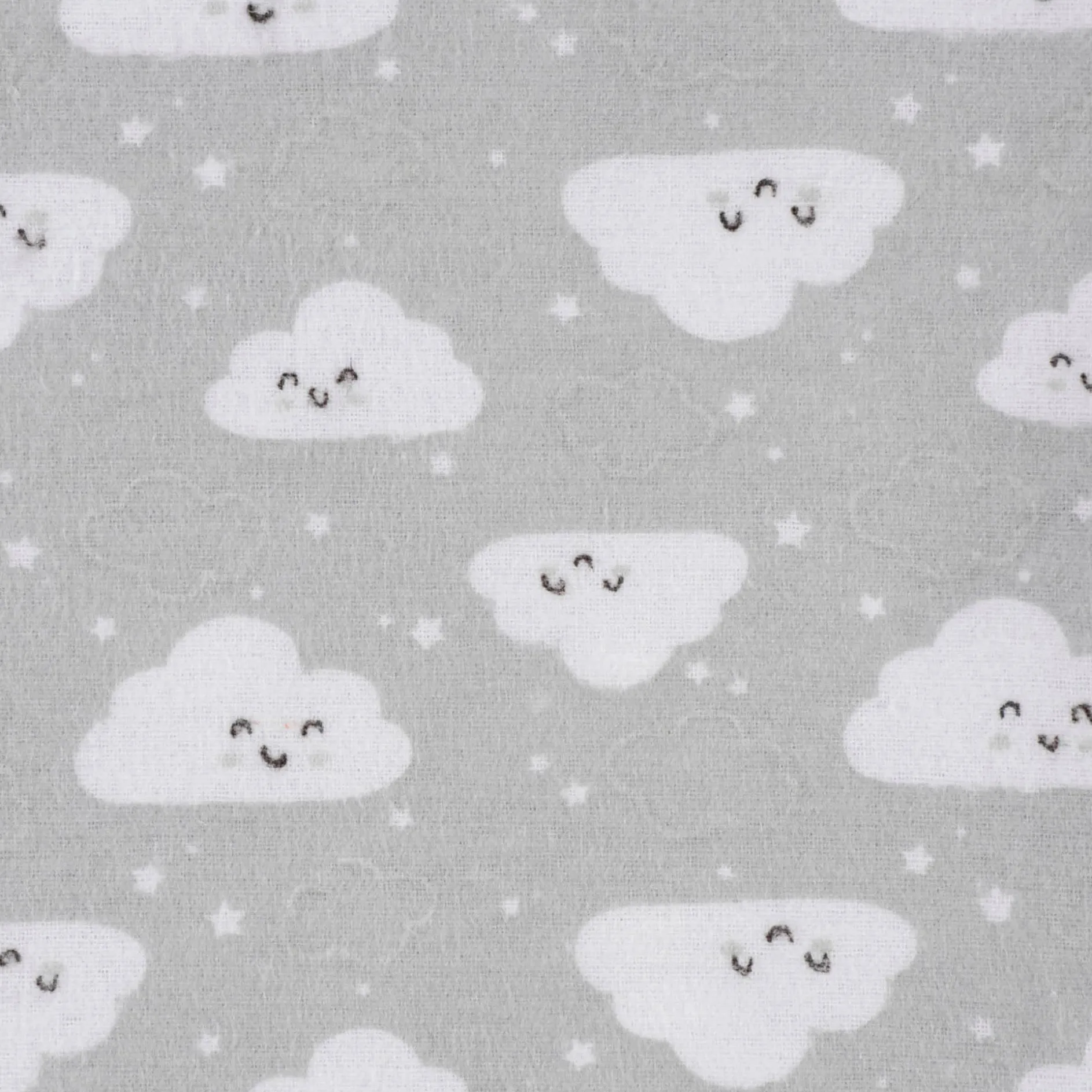 5-Pack Baby Neutral Clouds Flannel Receiving Blankets