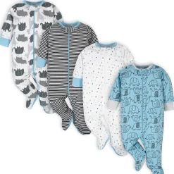 4-Pack Baby Neutral Elephant Sleep 'N Plays