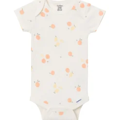 4-Pack Baby Neutral Fruit Picking Short Sleeve Bodysuits