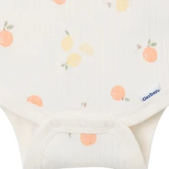4-Pack Baby Neutral Fruit Picking Short Sleeve Bodysuits
