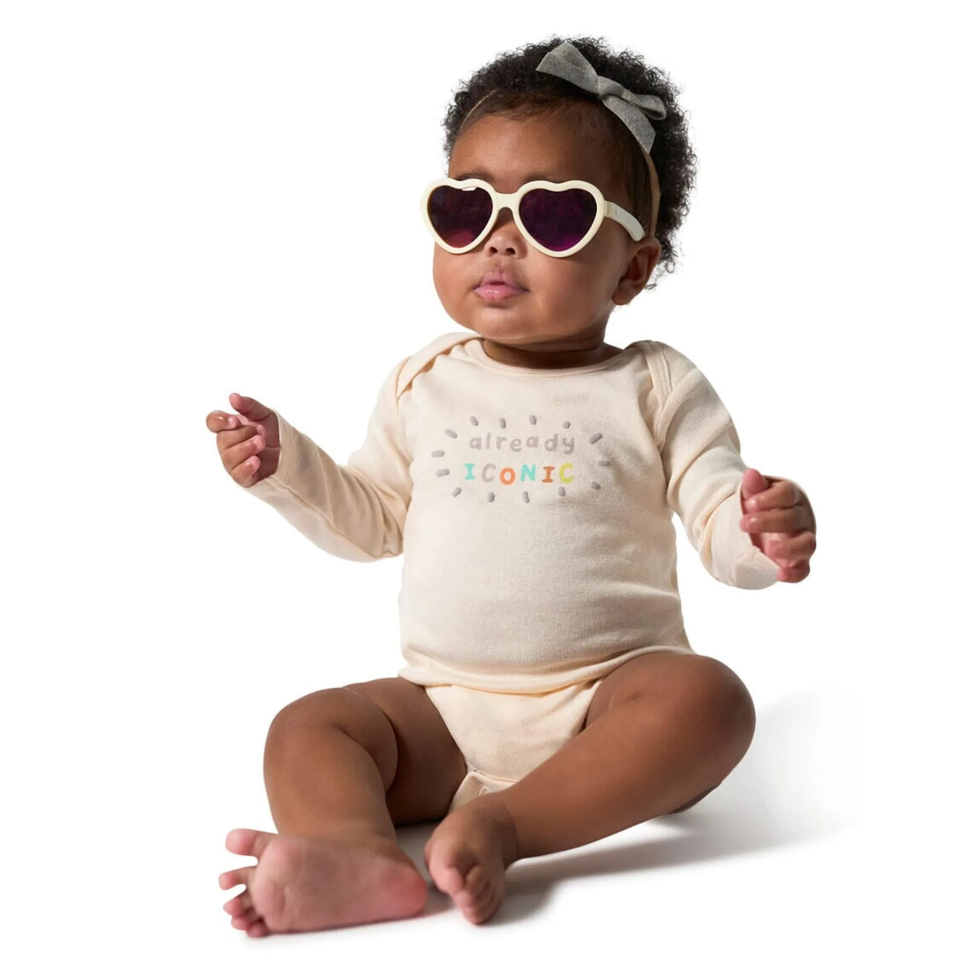 6-Pack Baby Neutral Giraffes Long Sleeve Onesies® Bodysuits