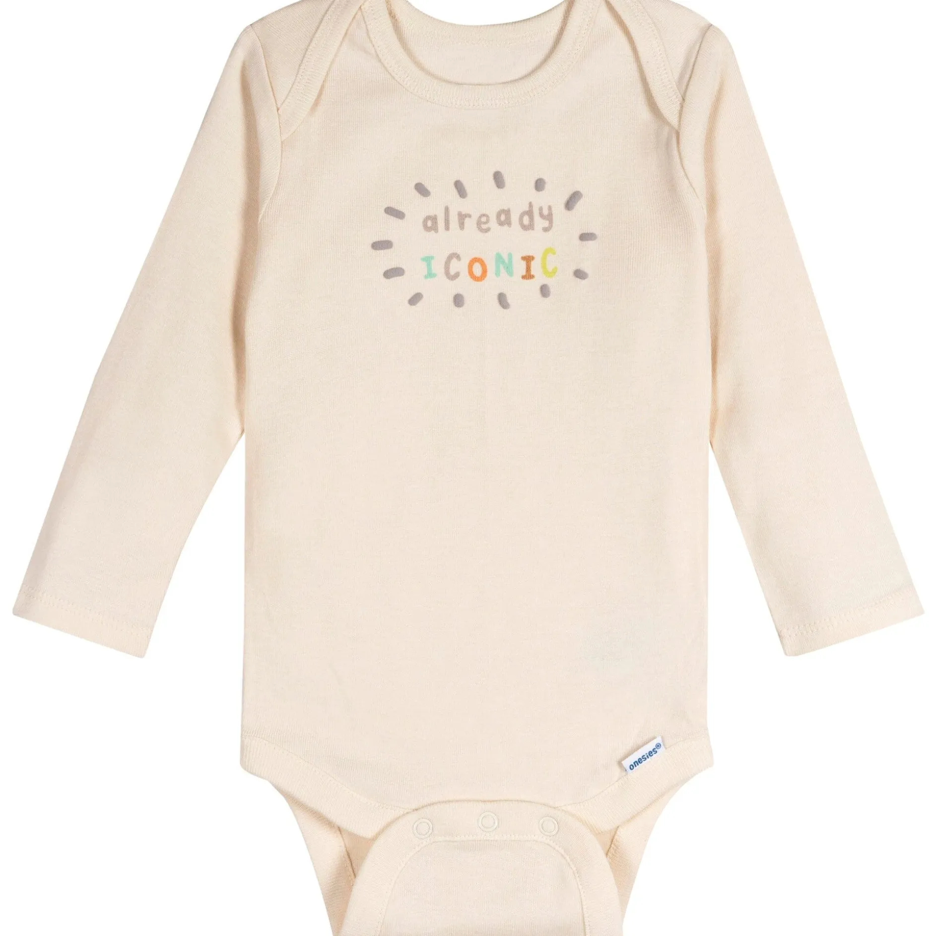 6-Pack Baby Neutral Giraffes Long Sleeve Onesies® Bodysuits