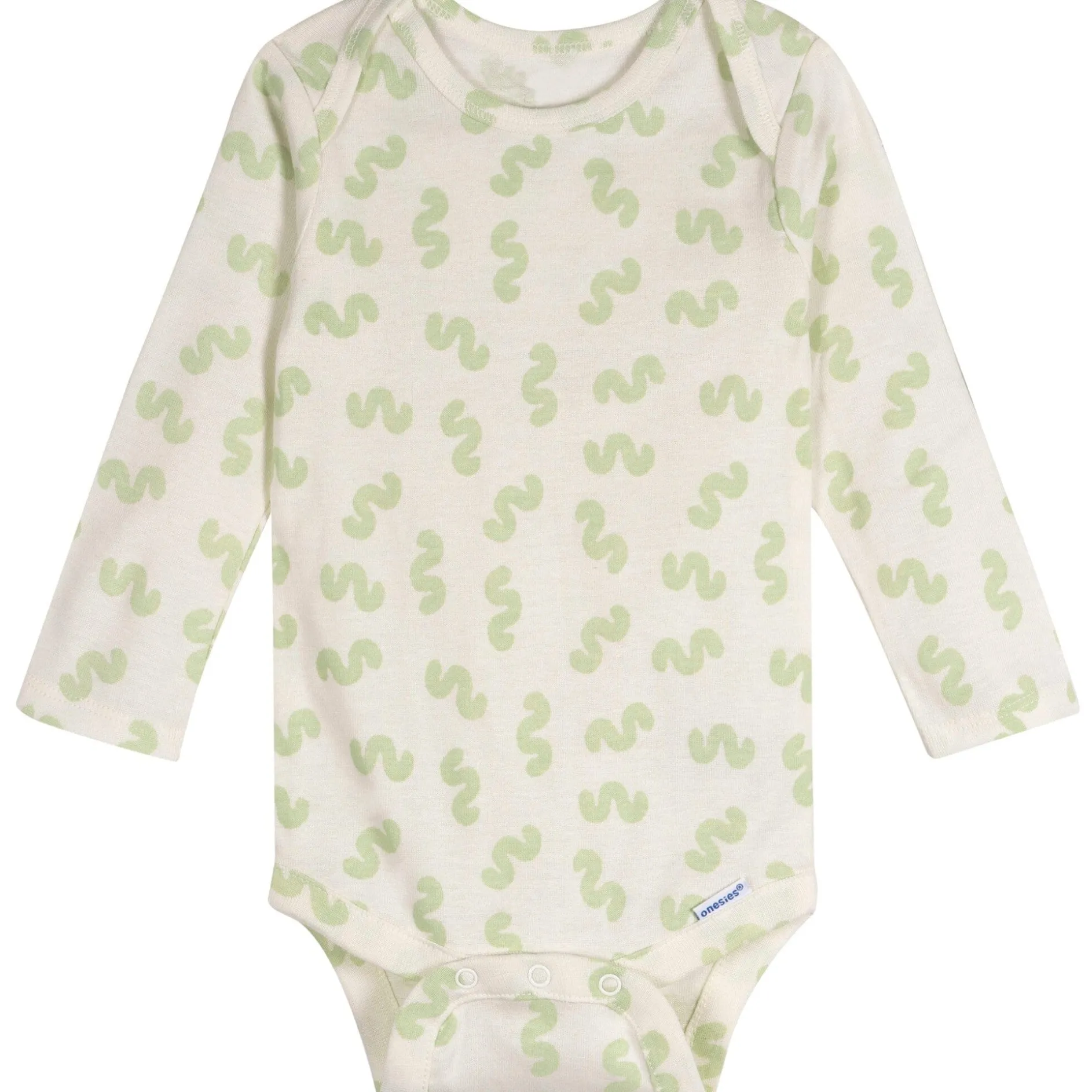 6-Pack Baby Neutral Giraffes Long Sleeve Onesies® Bodysuits
