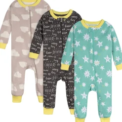 3-Pack Baby Neutral Goodnight Footless Pajamas