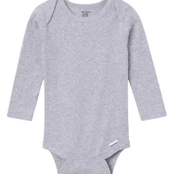 6-Pack Baby Neutral Gray, Black and Brown Long Sleeve Bodysuits