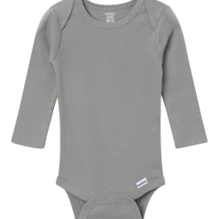 6-Pack Baby Neutral Gray, Black and Brown Long Sleeve Bodysuits