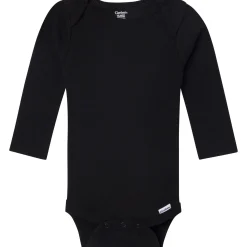 6-Pack Baby Neutral Gray, Black and Brown Long Sleeve Bodysuits
