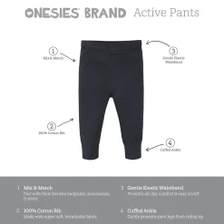 4-Pack Baby Neutral Gray Heather Pants