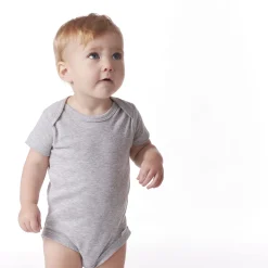 5-Pack Baby Neutral Gray Heather Ribbed Onesies® Bodysuits