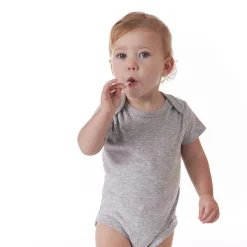 5-Pack Baby Neutral Gray Heather Ribbed Onesies® Bodysuits