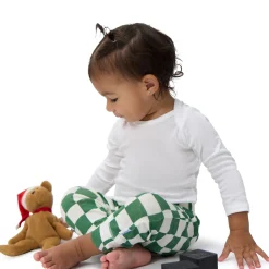 3-Pack Baby Neutral Green Checkers Active Pants