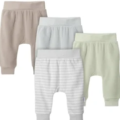 4-Pack Baby Neutral Green Fleece Pants