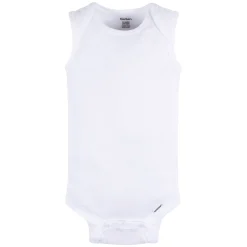 5-Pack Baby Neutral Grey Heather Sleeveless Lap Shoulder Onesies® Bodysuits