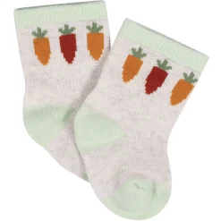 8-Pack Baby Neutral Happy Veggies Jersey Wiggle Proof® Socks